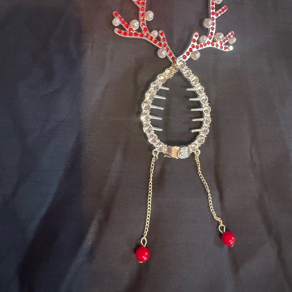 Hair clip fun for Christmas